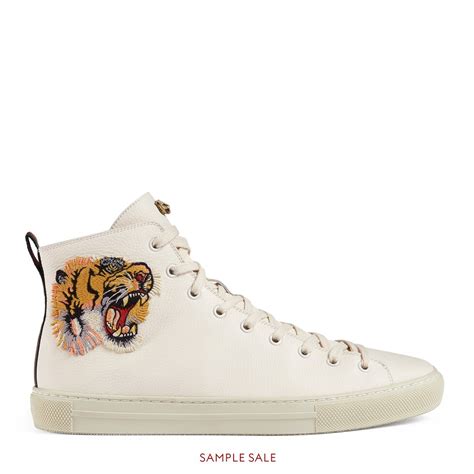 gucci tiger high tops white|gucci high tops women's.